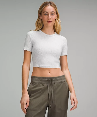 Hold Tight Straight Hem Cropped T-Shirt | Women's Short Sleeve Shirts & Tee's