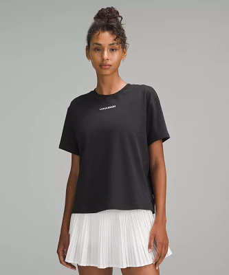 Relaxed-Fit Cotton Jersey T-Shirt *Wordmark | Women's Short Sleeve Shirts & Tee's