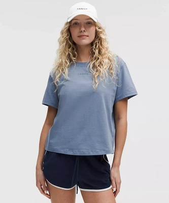 Relaxed-Fit Cotton Jersey T-Shirt *Wordmark | Women's Short Sleeve Shirts & Tee's