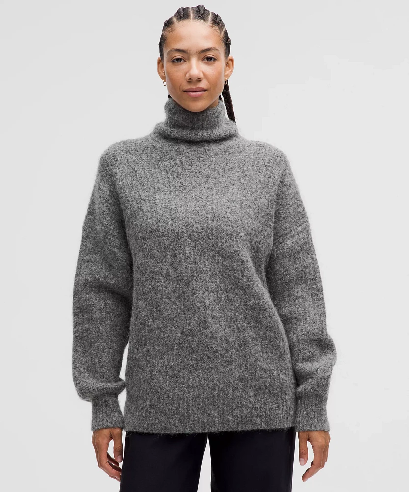 Alpaca Wool-Blend Funnel-Neck Sweater | Women's Sweaters