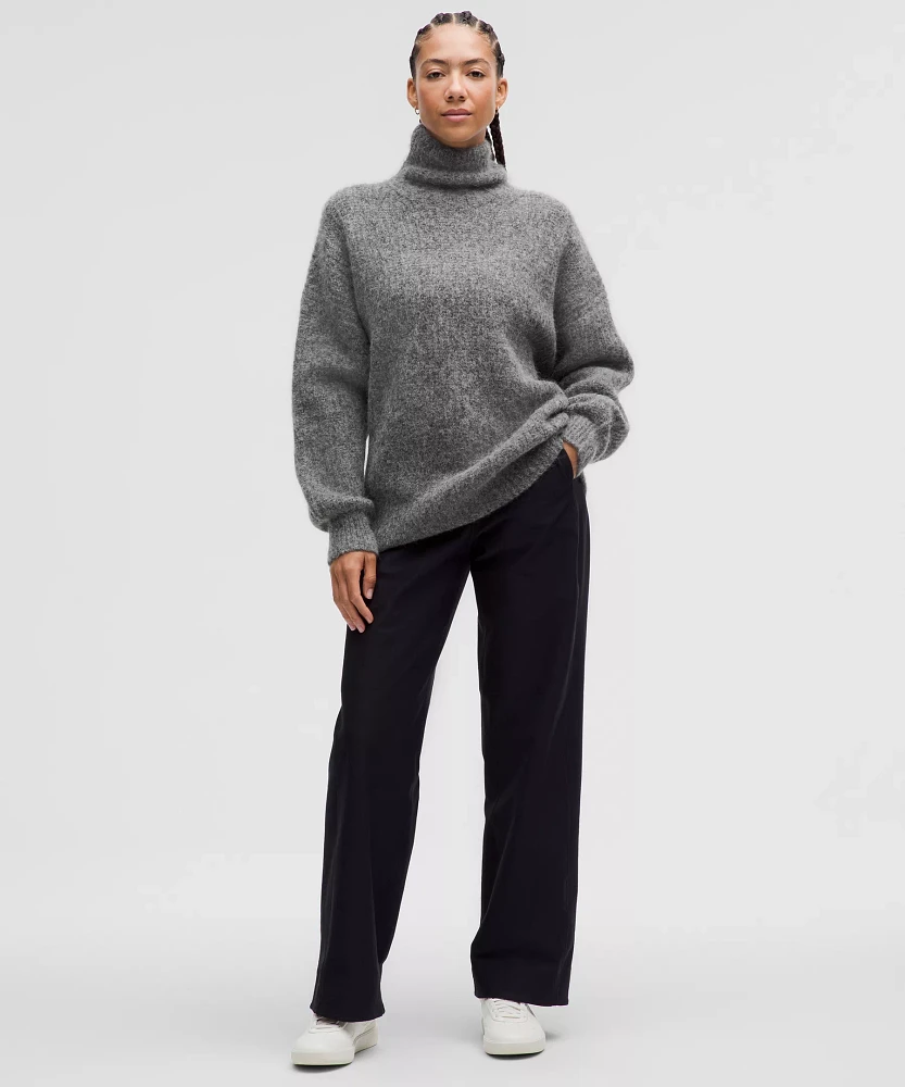 Alpaca Wool-Blend Funnel-Neck Sweater | Women's Sweaters