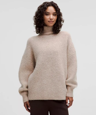 Alpaca Wool-Blend Funnel-Neck Sweater | Women's Sweaters