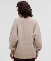 Alpaca Wool-Blend Funnel-Neck Sweater | Women's Sweaters