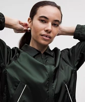 Stretch Satin Nylon Jacket | Women's Coats & Jackets