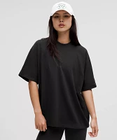 Cotton Jersey Oversized Short-Sleeve Shirt | Women's Short Sleeve Shirts & Tee's