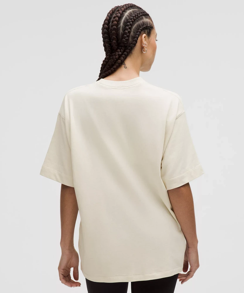 Cotton Jersey Oversized Short-Sleeve Shirt | Women's Short Sleeve Shirts & Tee's