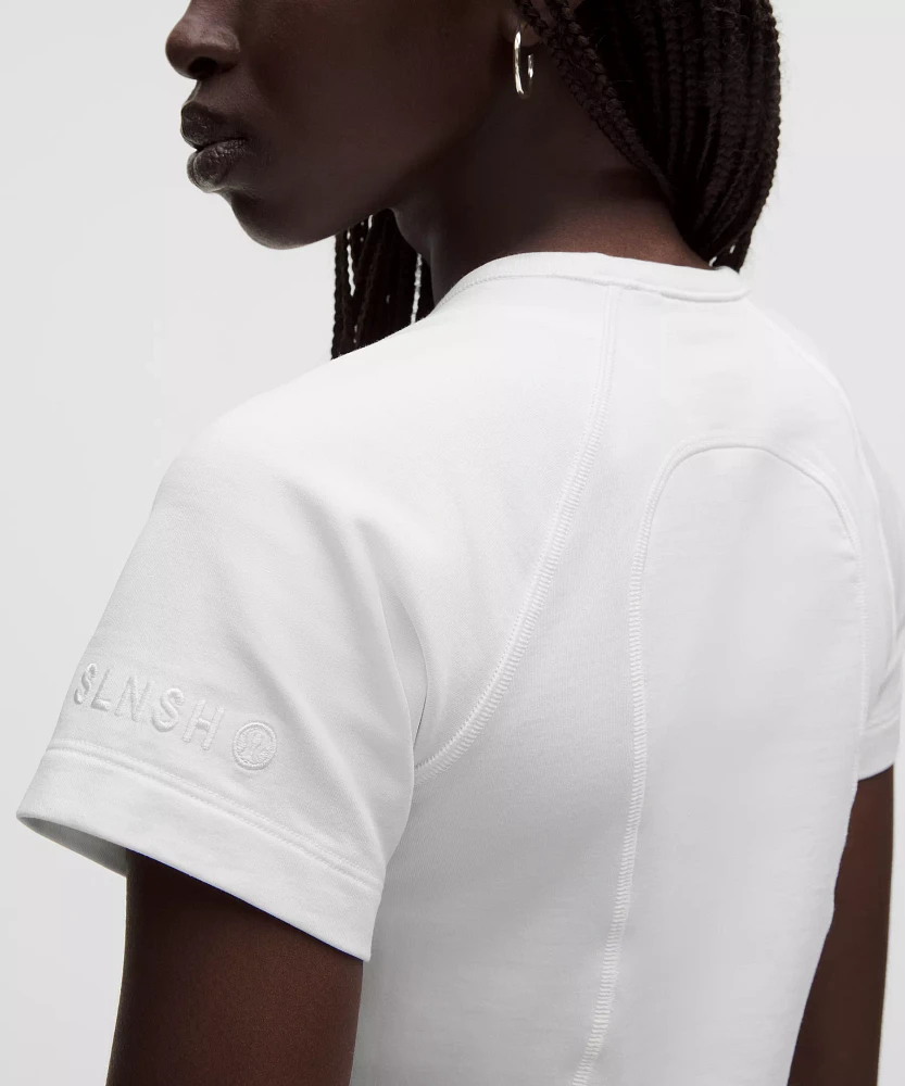 Cotton Terry Short-Sleeve Shirt *SLNSH Collection | Women's Short Sleeve Shirts & Tee's