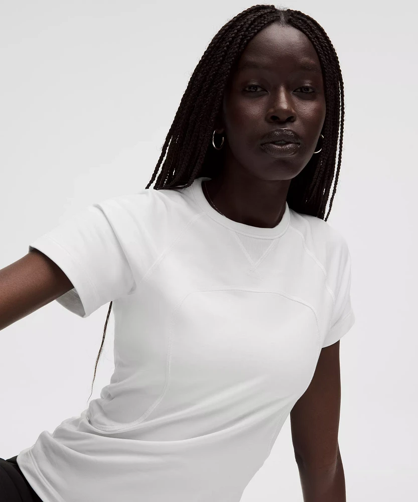 Cotton Terry Short-Sleeve Shirt *SLNSH Collection | Women's Short Sleeve Shirts & Tee's