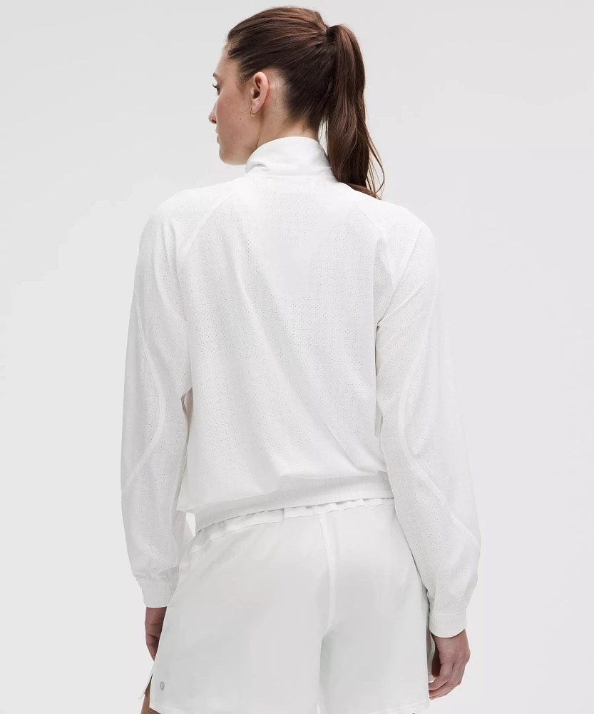 Adapted State Perforated Track Jacket | Women's Coats & Jackets