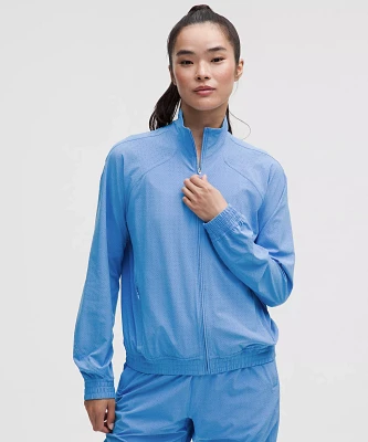 Adapted State Perforated Track Jacket | Women's Coats & Jackets