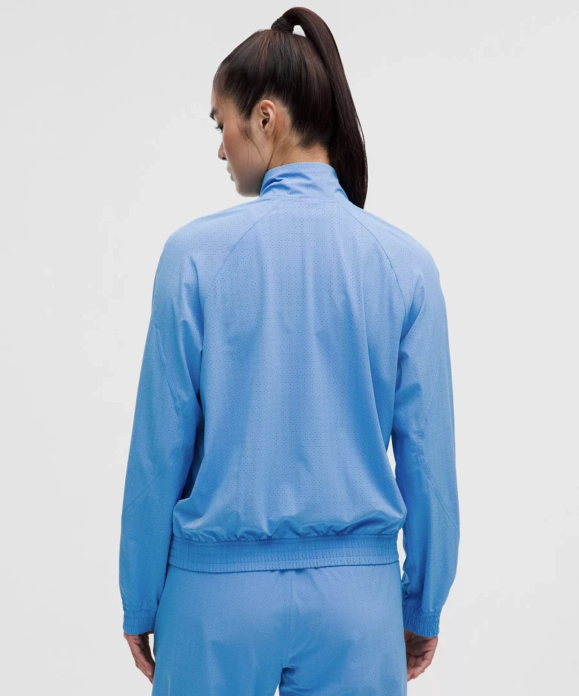 Adapted State Perforated Track Jacket | Women's Coats & Jackets