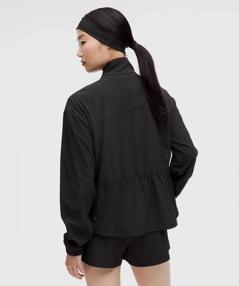 UV-Protective Cinch-Waist Running Jacket | Women's Coats & Jackets