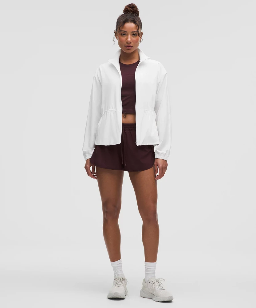 UV-Protective Cinch-Waist Running Jacket | Women's Coats & Jackets