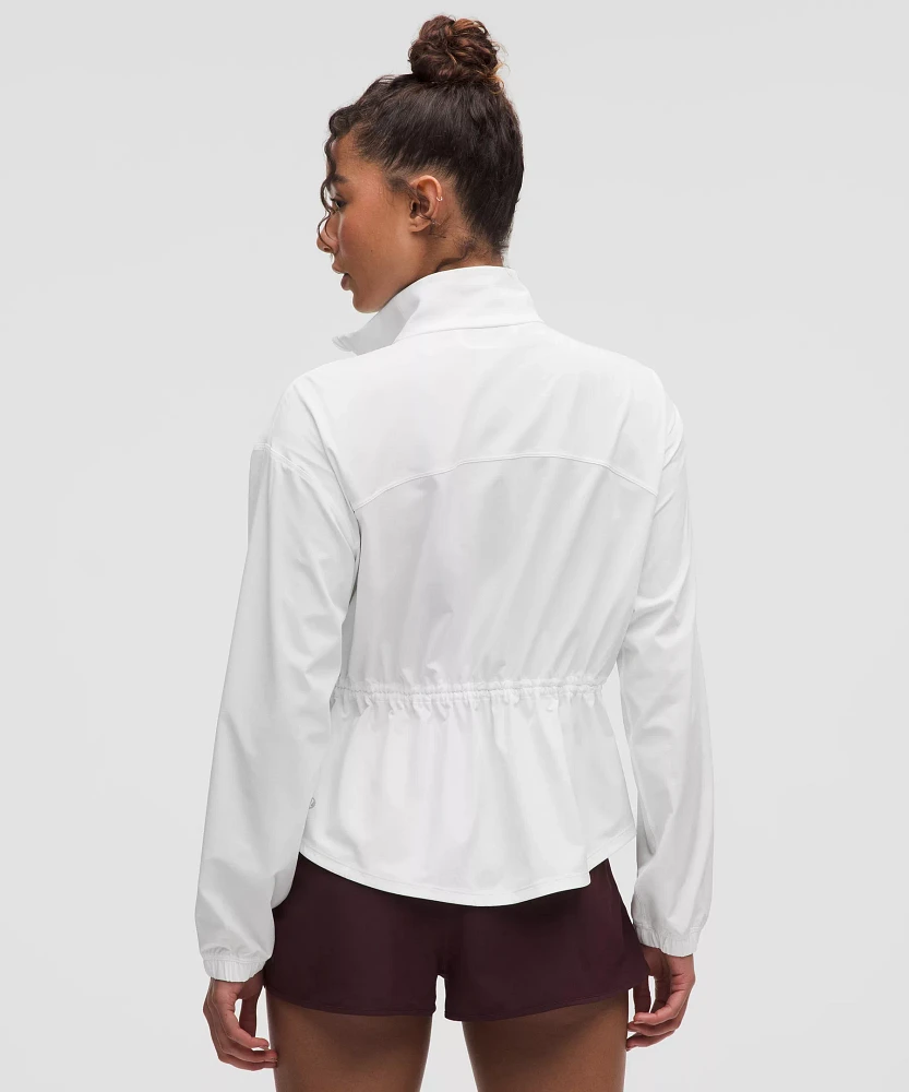 UV-Protective Cinch-Waist Running Jacket | Women's Coats & Jackets