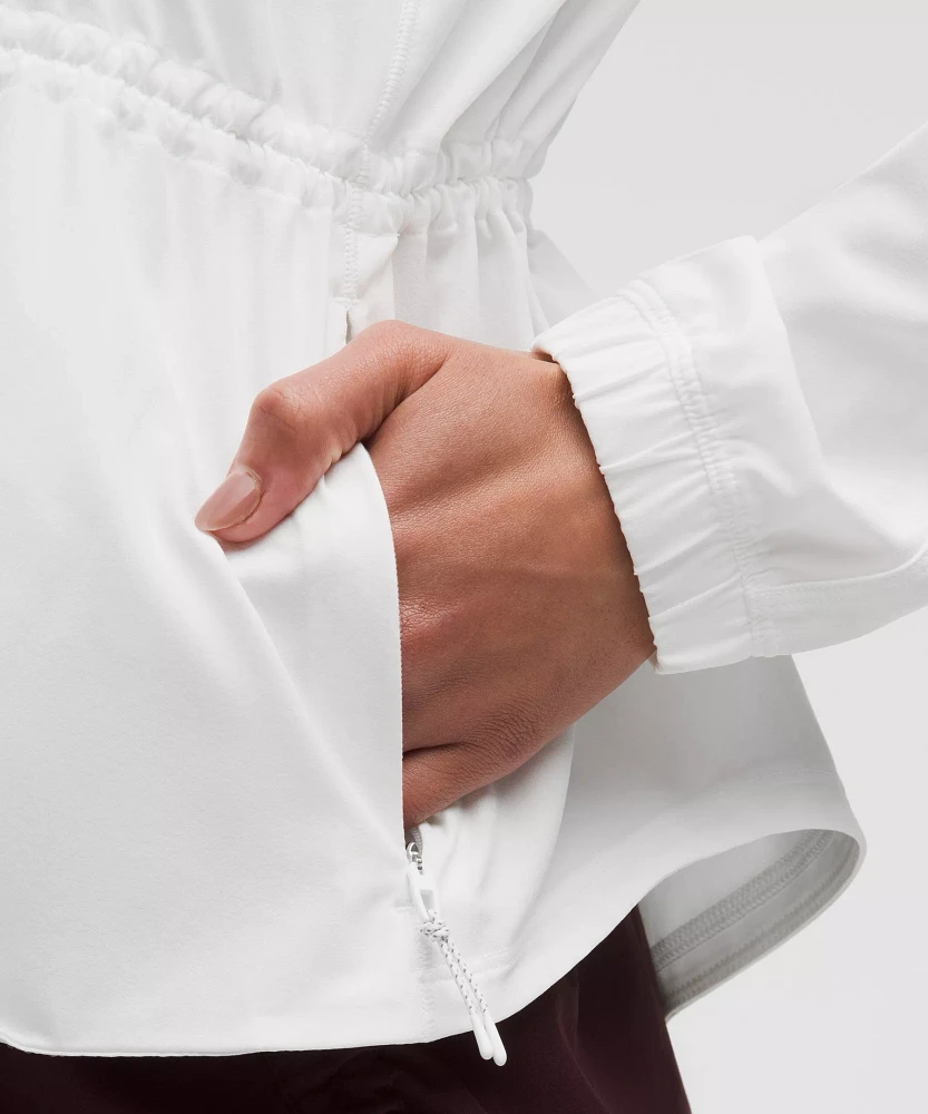UV-Protective Cinch-Waist Running Jacket | Women's Coats & Jackets