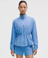 UV-Protective Cinch-Waist Running Jacket | Women's Coats & Jackets