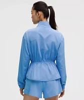 UV-Protective Cinch-Waist Running Jacket | Women's Coats & Jackets