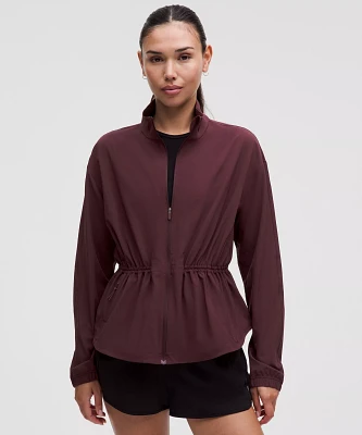 UV-Protective Cinch-Waist Running Jacket | Women's Coats & Jackets