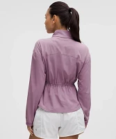 UV-Protective Cinch-Waist Running Jacket | Women's Coats & Jackets