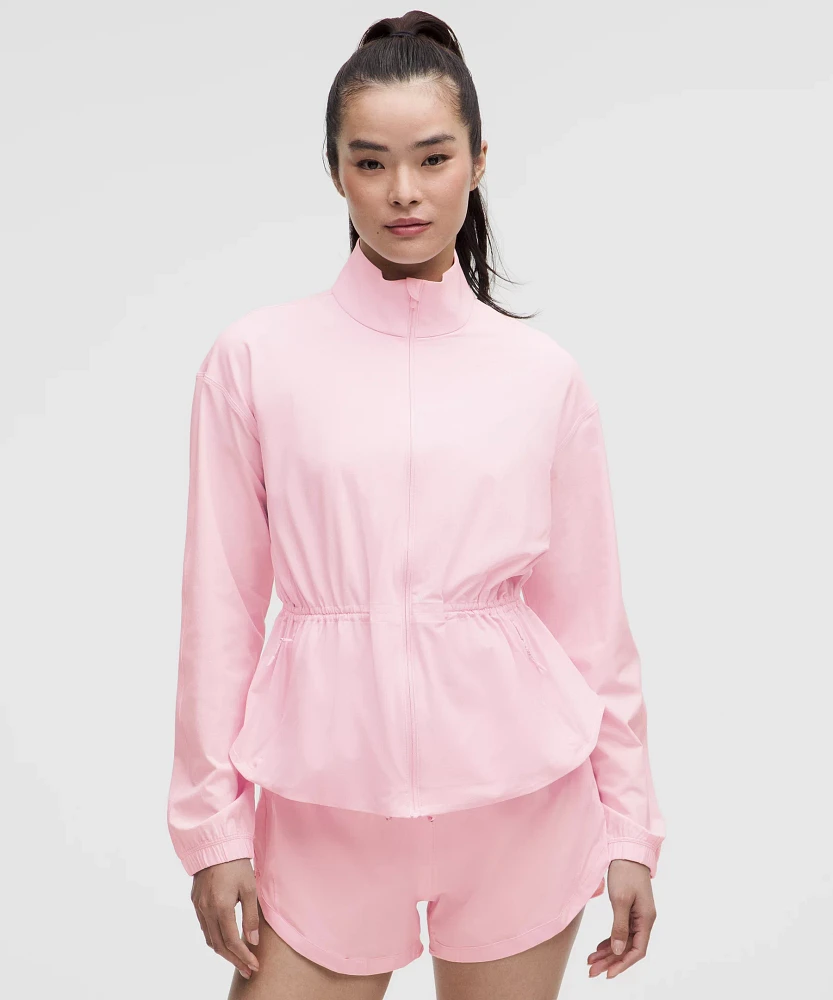 UV-Protective Cinch-Waist Running Jacket | Women's Coats & Jackets