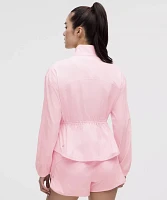 UV-Protective Cinch-Waist Running Jacket | Women's Coats & Jackets