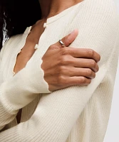 Cashmere Scalloped Cuff Cardigan | Women's Sweaters