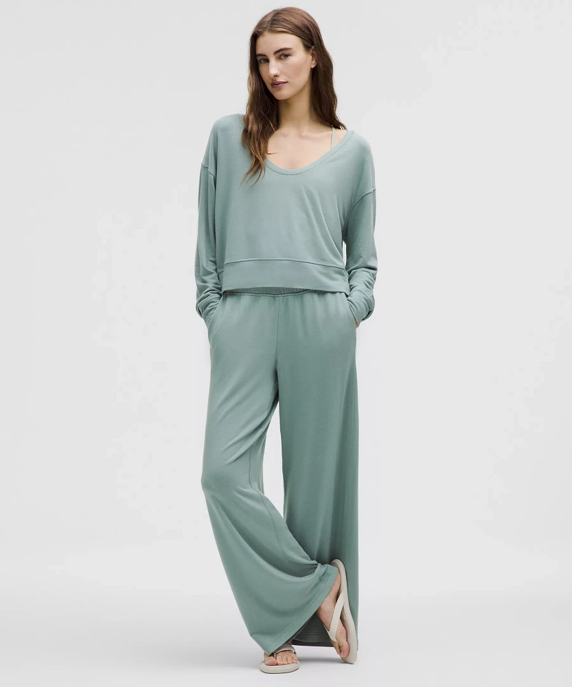 BeCalm Scoop-Neck Pullover | Women's Long Sleeve Shirts
