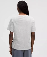 Relaxed-Fit Boatneck T-Shirt | Women's Short Sleeve Shirts & Tee's