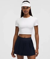 Tight-Fit Cropped Shelf-Bra T-Shirt *Light Support, B/C Cup | Women's Short Sleeve Shirts & Tee's