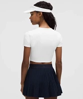Tight-Fit Cropped Shelf-Bra T-Shirt *Light Support, B/C Cup | Women's Short Sleeve Shirts & Tee's