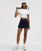 Tight-Fit Cropped Shelf-Bra T-Shirt *Light Support, B/C Cup | Women's Short Sleeve Shirts & Tee's