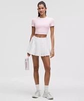 Tight-Fit Cropped Shelf-Bra T-Shirt *Light Support, B/C Cup | Women's Short Sleeve Shirts & Tee's