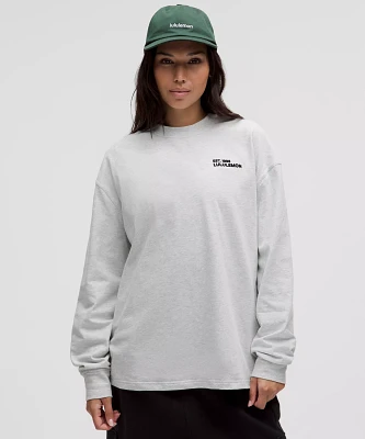 Heavyweight Cotton Crewneck Long-Sleeve Shirt | Women's Long Sleeve Shirts