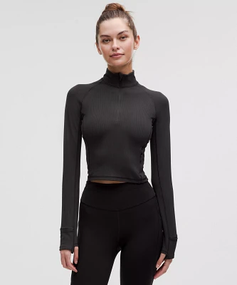 It's Rulu Ribbed Cropped Half Zip *Updated | Women's Hoodies & Sweatshirts