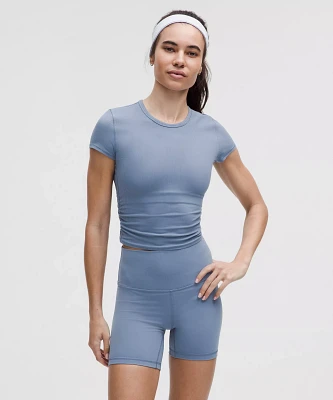 All It Takes Back-Twist Ribbed Short-Sleeve Shirt | Women's Short Sleeve Shirts & Tee's