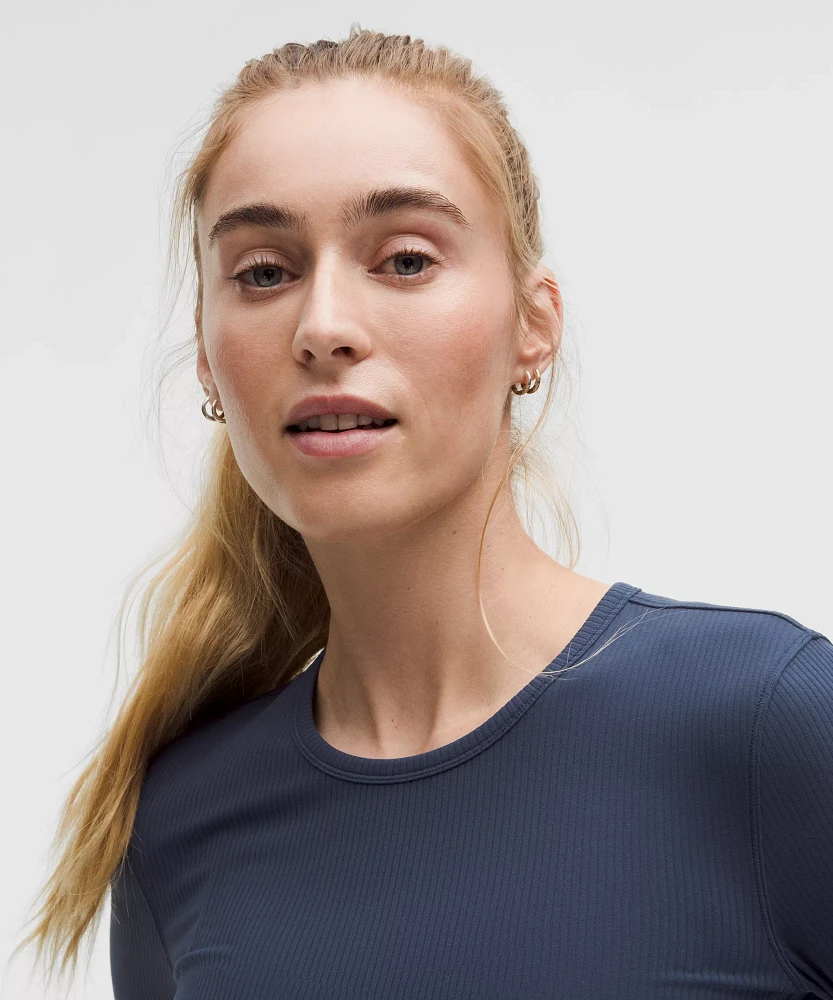 All It Takes Back-Twist Ribbed Long-Sleeve Shirt | Women's Long Sleeve Shirts