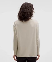 Relaxed-Fit Boatneck Long-Sleeve Shirt | Women's Long Sleeve Shirts
