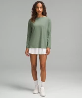 Relaxed-Fit Boatneck Long-Sleeve Shirt | Women's Long Sleeve Shirts