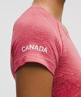 Team Canada Swiftly Tech Short-Sleeve Shirt 2.0 Hip Length *CPC Logo | Women's Shirts