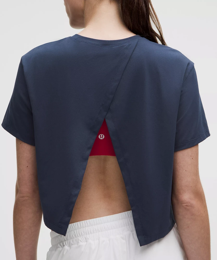 Pace Crush Cross-Back Graphic T-Shirt | Women's Short Sleeve Shirts & Tee's