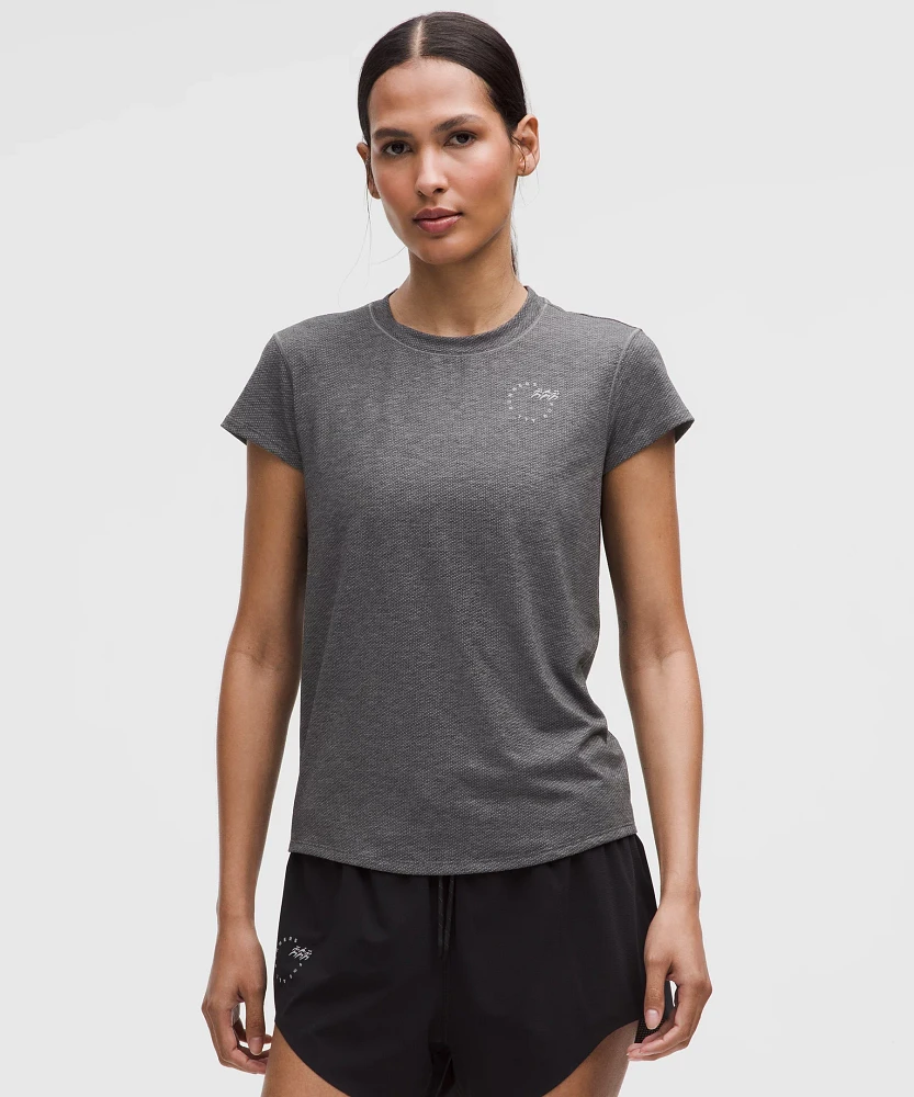 Mile Maker Run Crew Graphic Mesh Short-Sleeve Shirt | Women's Short Sleeve Shirts & Tee's