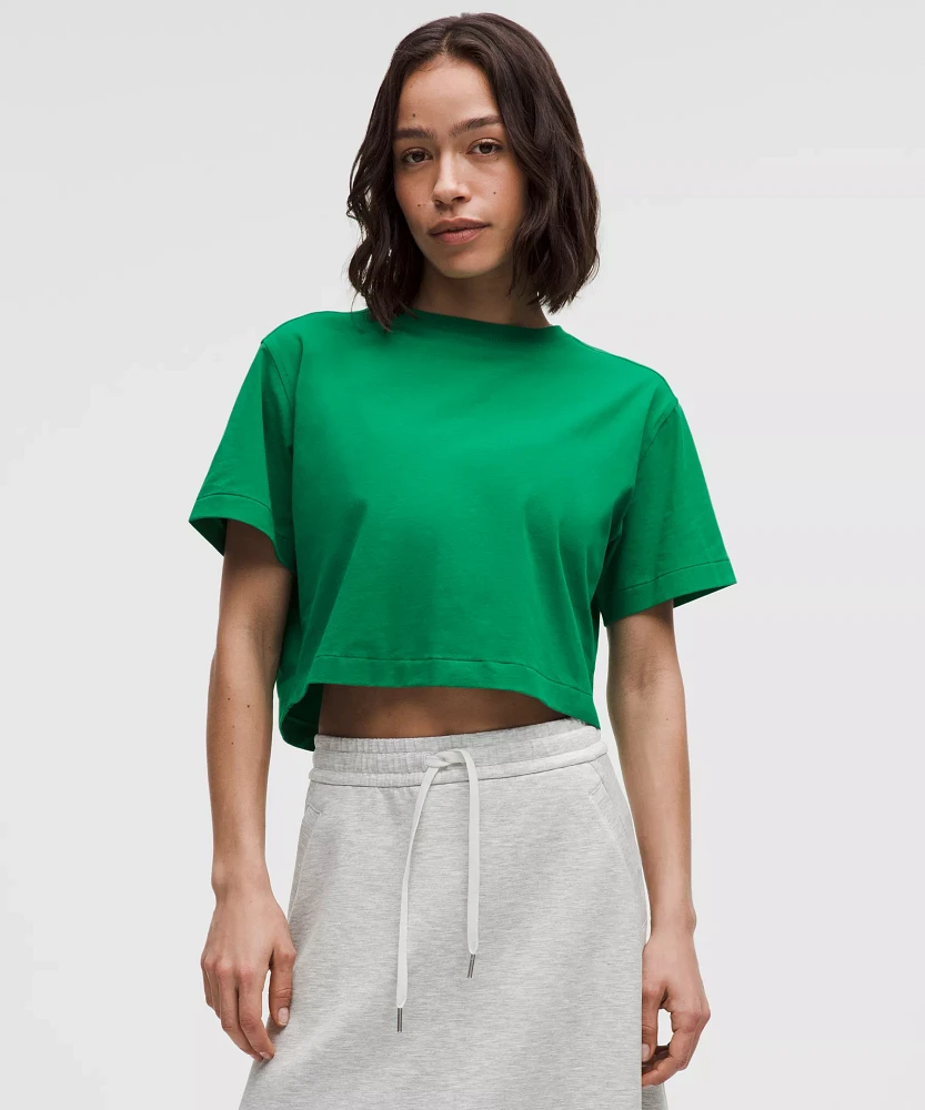 All Yours Organic Cotton Cropped T-Shirt | Women's Short Sleeve Shirts & Tee's