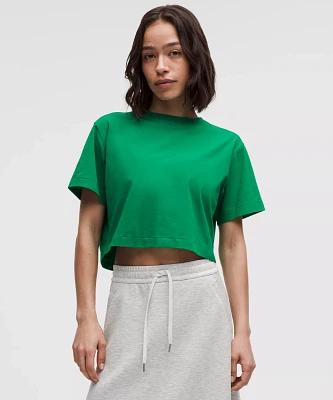 All Yours Organic Cotton Cropped T-Shirt | Women's Short Sleeve Shirts & Tee's