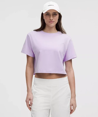 All Yours Organic Cotton Cropped T-Shirt | Women's Short Sleeve Shirts & Tee's