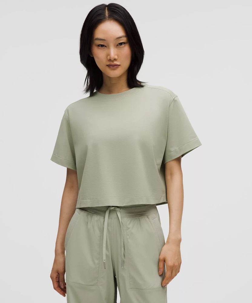All Yours Organic Cotton Cropped T-Shirt | Women's Short Sleeve Shirts & Tee's
