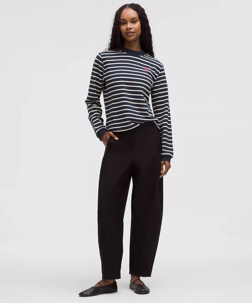 Cotton French Terry Crewneck Pullover | Women's Sweaters