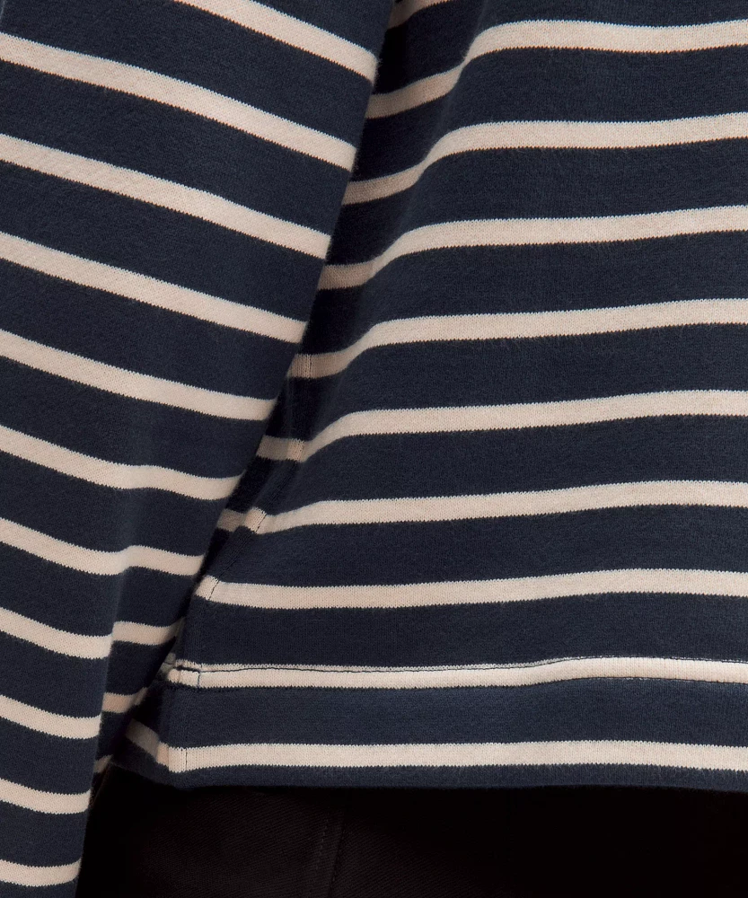 Cotton French Terry Crewneck Pullover | Women's Sweaters