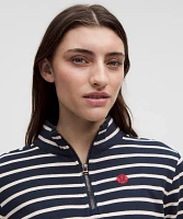 Cotton French Terry Cropped Half Zip | Women's Hoodies & Sweatshirts