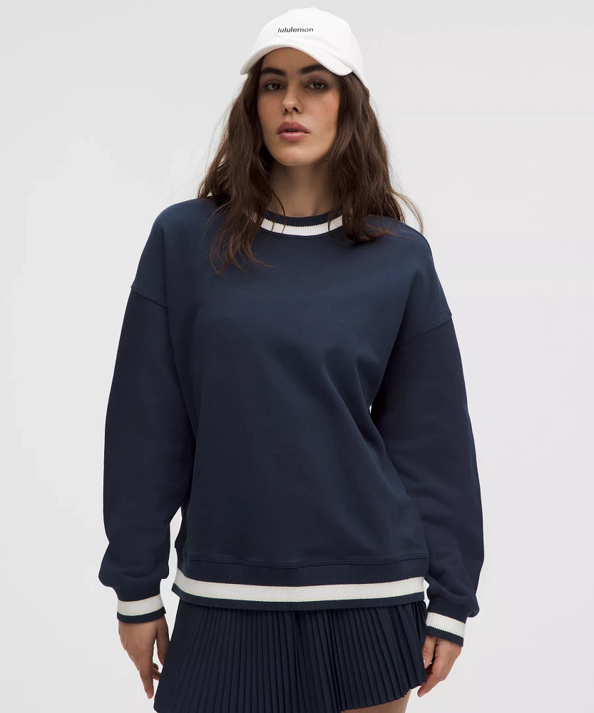 Perfectly Oversized Ringer Crew | Women's Hoodies & Sweatshirts