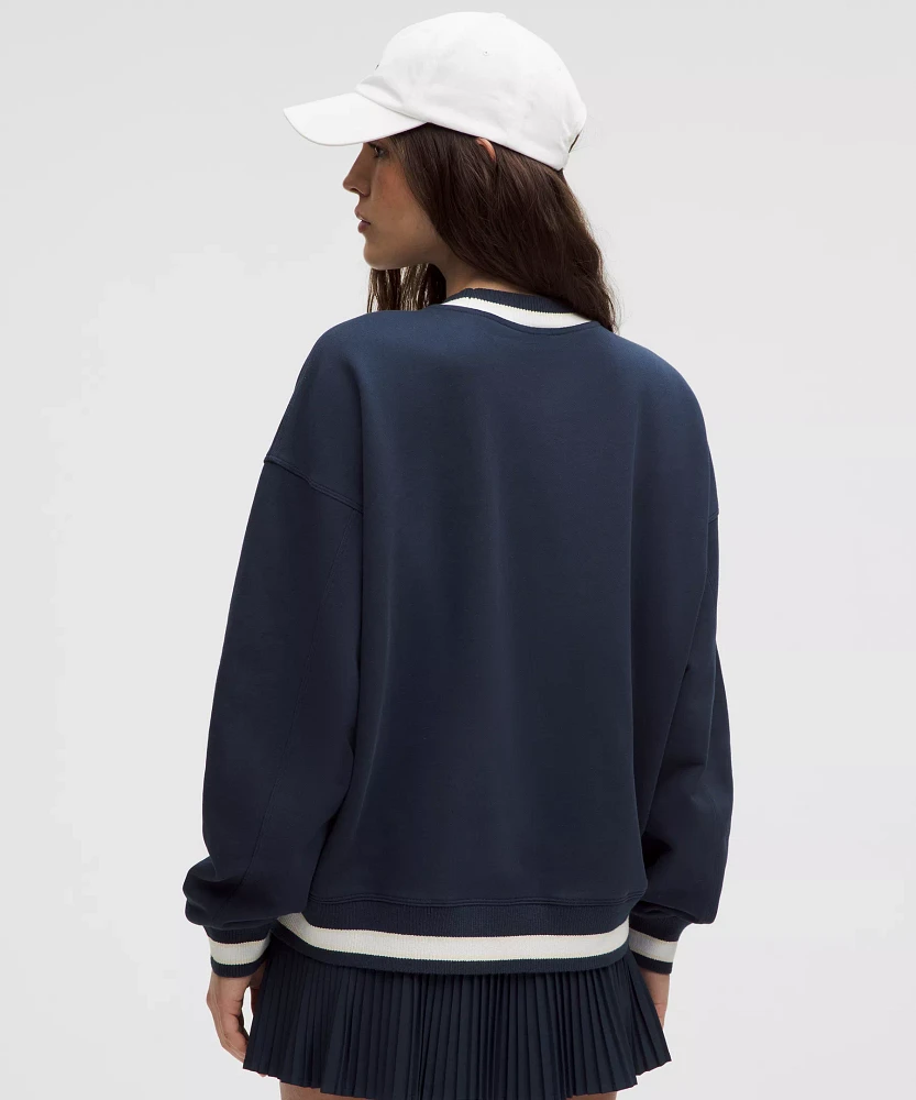 Perfectly Oversized Ringer Crew | Women's Hoodies & Sweatshirts